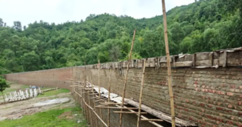 টেকনাফের বনে বন্যহাতির করিডোরে ইটের প্রাচীর নির্মাণ, প্রতিবাদে স্থানীয়রা