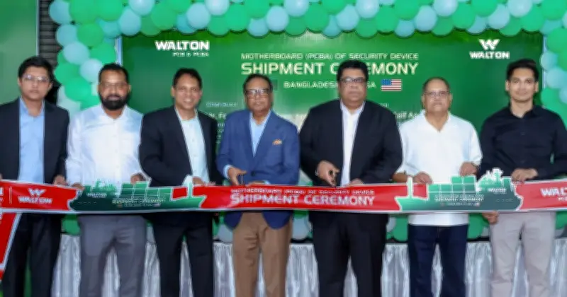 ওয়ালটনের পিসিবিএ যুক্তরাষ্ট্রে রপ্তানি শুরু, মন্ত্রীর প্রশংসা