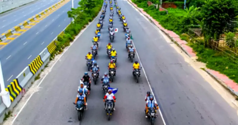 ঢাকায় ইয়ামাহা রাইডার্স ক্লাবের বর্ণাঢ্য মোটরসাইকেল র‌্যালি