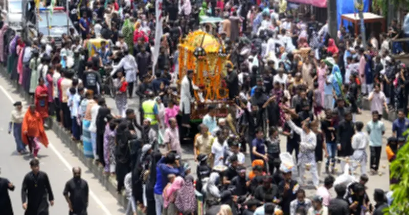 পুরান ঢাকায় তাজিয়া মিছিলে ছুরিকাঘাতে যুবক নিহত, গ্রেফতার ৪
