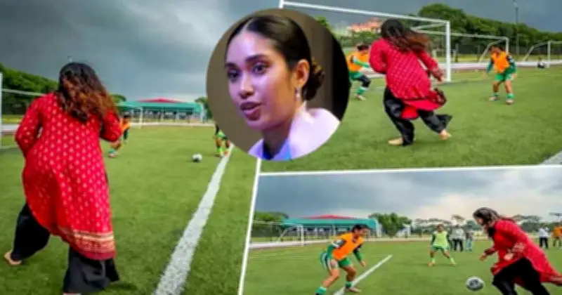 জাইমা রহমানের ফুটবল দক্ষতা ভিডিওতে মুগ্ধ নেটিজেনরা