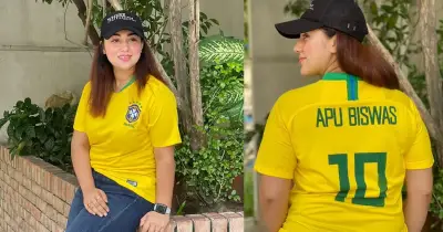অপু বিশ্বাসের ফুটবল প্রেম: নেইমার-মেসির ভক্ত, ছেলে আর্জেন্টিনার সমর্থক