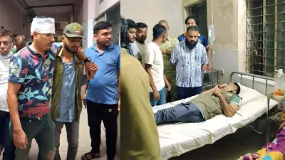বালুবাহী মাহিন্দ্র জব্দ, বনবিভাগের দুই কর্মকর্তা পিটিয়ে আহত