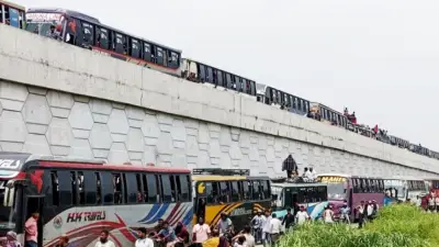 যমুনা সেতুতে তীব্র যানজট, লালমনিরহাটে পুশইন চেষ্টা