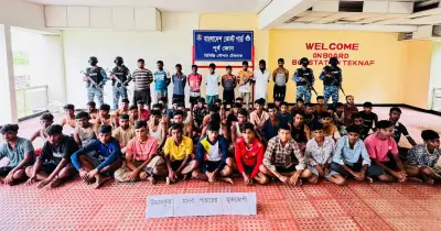 টেকনাফে মালয়েশিয়াগামী বোট থেকে ৫০ জন উদ্ধার, আটক ৯