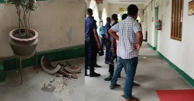 ময়মনসিংহ জেলা প্রশাসকের কার্যালয়ে দুই বিএনপি নেতার মারামারি