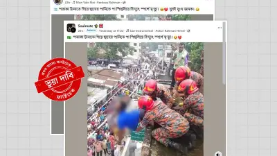 পতাকা টানানোর মিথ্যা দাবি: ফুটবল বিশ্বকাপের ছবি ভাইরাল