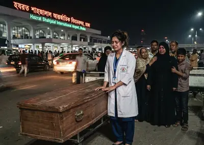 বাবার স্বপ্নের অ্যাপ্রন পরে এয়ারপোর্টে শেষ দেখা