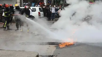 গ্যাস পাইপ ফেটে আগুন, ফায়ার সার্ভিসের নিয়ন্ত্রণে