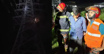 ধামরাইয়ে স্ত্রীর সাথে অভিমান করে বিদ্যুতের খুঁটিতে আত্মহত্যার চেষ্টা, উদ্ধার