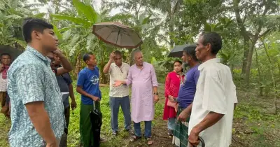 কুয়াকাটায় রাখাইন সম্প্রদায়ের ভূমি সংকট ও শ্মশান বেদখলের প্রতিবাদ