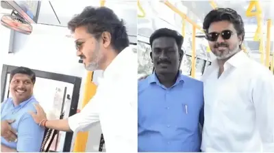 সাধারণ যাত্রীর মতো বাসে উঠে চালক-কন্ডাক্টরের সঙ্গে আন্তরিকতা, প্রশংসিত তামিল সুপারস্টার বিজয়