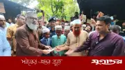 সড়ক দুর্ঘটনায় সব হারিয়ে নিঃস্ব রহমত, পাশে এমপি মাসুদ সাঈদী