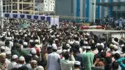 ভোলায় তোফায়েল আহমেদের জানাজায় মানুষের ঢল, বিক্ষোভ ও আলোচনা সভা