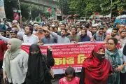 ইনকিলাব মঞ্চের বিক্ষোভ: হাদি হত্যার বিচার ও তদন্তের দাবি