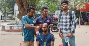 কথা রাখলেন রাবির ব্রাজিল সমর্থক জালাল, আর্জেন্টিনার জয়ে ন্যাড়া হলেন