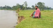 কুড়িগ্রামে ধরলা নদীর ভাঙনে ৪ পরিবার গৃহহীন, দেড় শতাধিক পরিবার ঝুঁকিতে