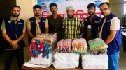 ৪২ লাখ টাকার ভারতীয় শাড়ি-থ্রিপিসসহ দুজন গ্রেপ্তার