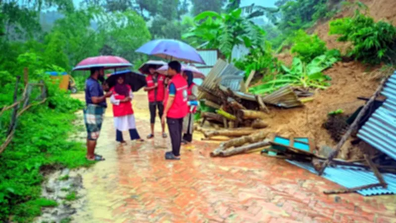 খাগড়াছড়িতে আকস্মিক বন্যায় নিম্নাঞ্চল প্লাবিত, পাহাড়ধসের আশঙ্কা