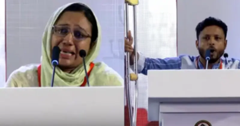 জুলাই জাতীয় সম্মেলনে শহীদ পরিবারের কান্না ও বিচারের দাবি