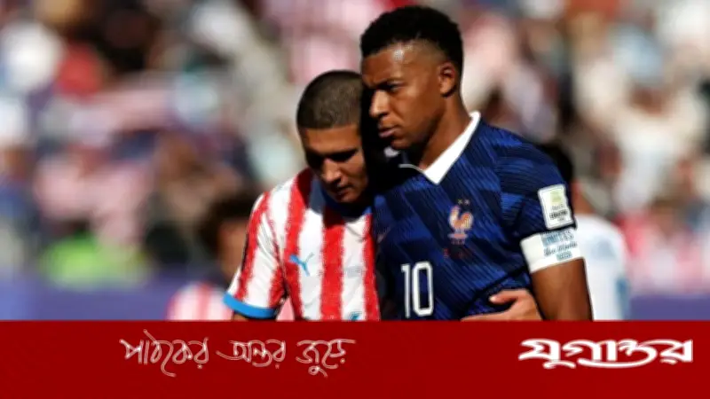 এমবাপ্পে প্যারাগুয়ে ডিফেন্ডারকে বলেছিলেন ‘তুমি কি আমাকে চুমু খেতে চাও?’