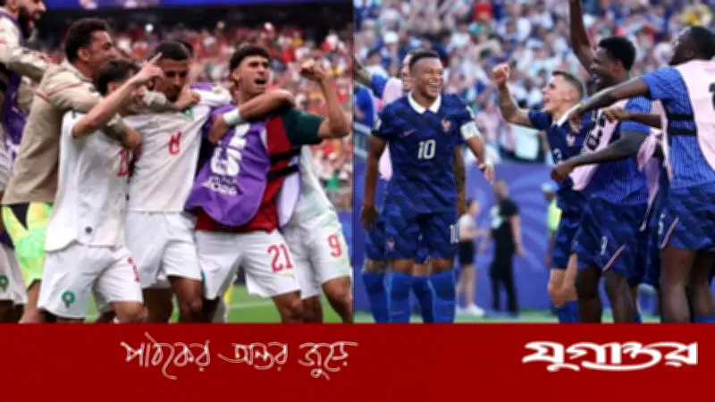 প্রতিশোধের লড়াইয়ে শেষ আটে মরক্কোর প্রতিপক্ষ ফ্রান্স