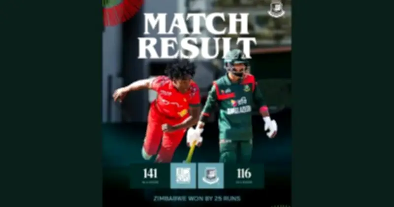নাহিদের রেকর্ড বোলিং সত্ত্বেও বাংলাদেশের হার