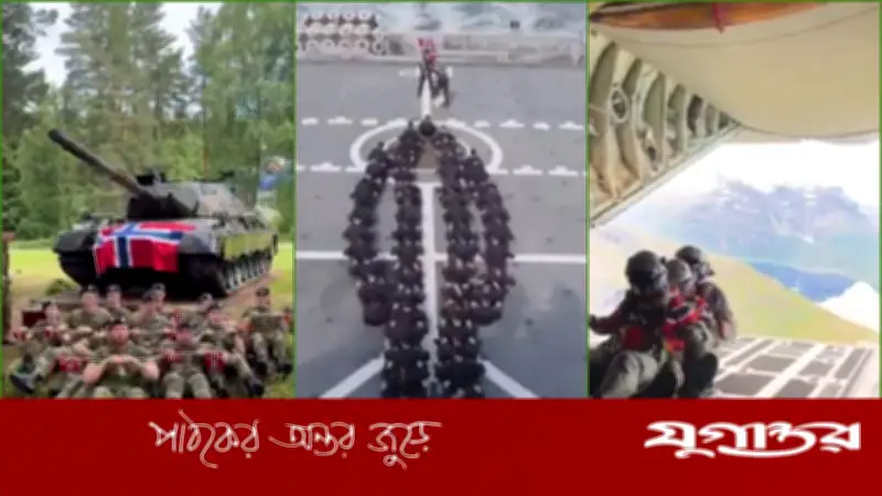 নরওয়ের বিশ্বকাপ জয় উদ্যাপনে সেনা-নৌ-বিমানবাহিনীর ‘ভাইকিং রো’ ভাইরাল