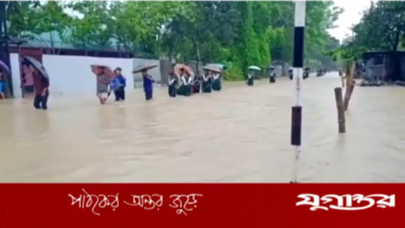 খাগড়াছড়িতে নিম্নাঞ্চলে পানি ঢুকছে, বন্যার ঝুঁকি বাড়ছে