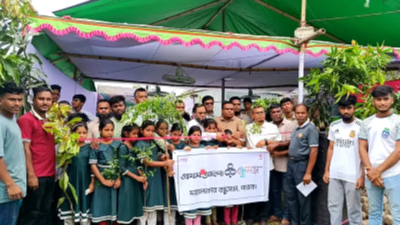 দয়ালনগর বন্ধুসভার সপ্তাহব্যাপী বৃক্ষরোপণ ও বৃক্ষমেলা শুরু