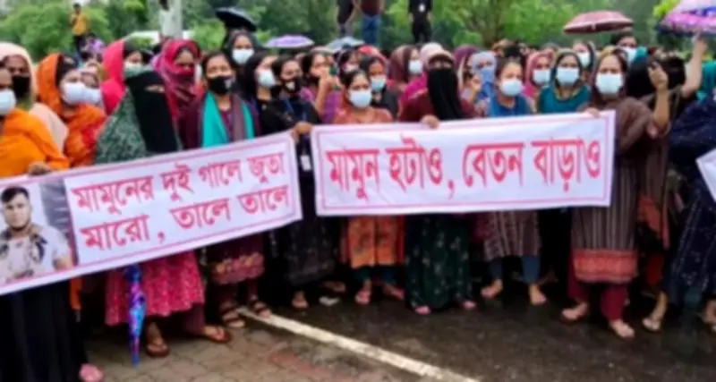 চীনা কোম্পানির শ্রমিকদের বেতন দাবিতে ঢাকা-আরিচা মহাসড়ক অবরোধ