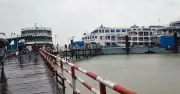 ভোলায় বৈরী আবহাওয়া, মেঘনা নদীর পানি বিপৎসীমার ওপর দিয়ে প্রবাহিত