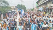 হাওর জনপদ সুনামগঞ্জেও ফুটবল বিশ্বকাপের আমেজ, আর্জেন্টিনা-ব্রাজিল সমর্থকদের তুমুল তর্ক-শোভাযাত্রা
