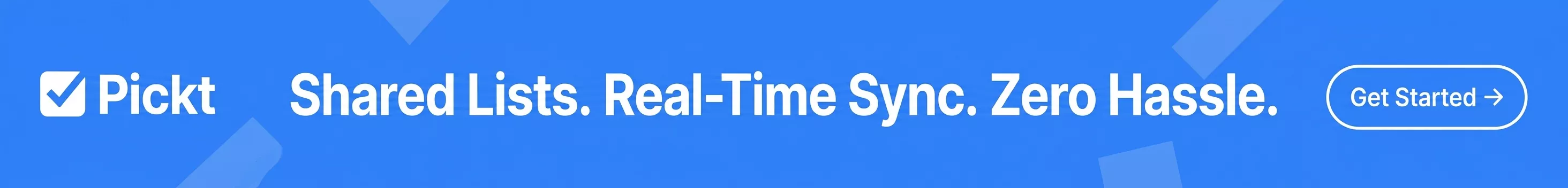Pickt ফিডের মধ্যে ব্যানার — টেলিগ্রামের জন্য সহযোগী শপিং লিস্ট অ্যাপ